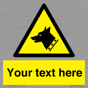 Custom Warning: Guard dog